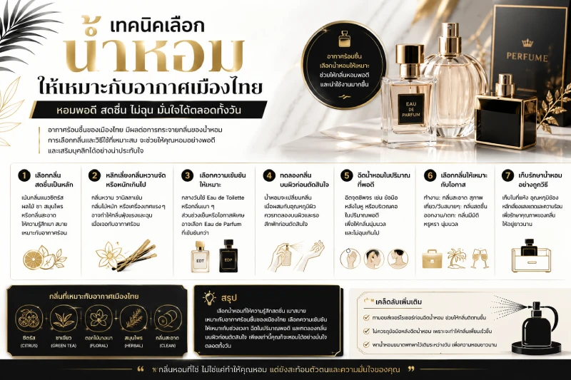 น้ำหอมกลิ่นไหนเหมาะกับการทำงานและออกงานสำคัญ